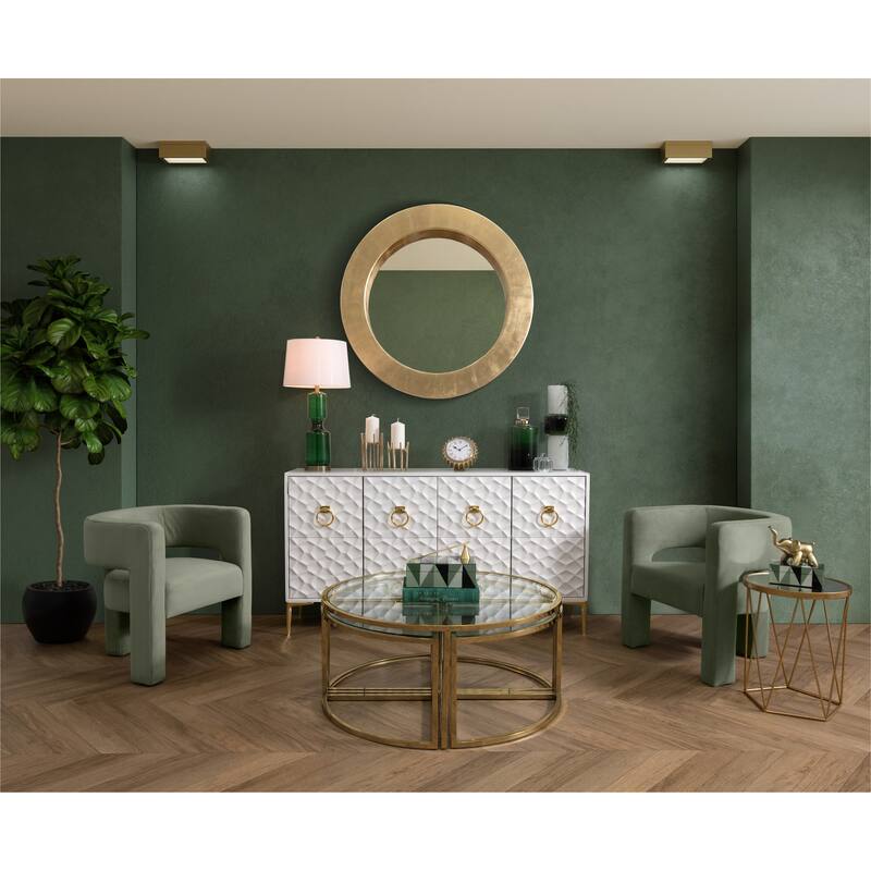 Sagebrook Home Modern Gold Metal Cone Candle Snuffer, 11" Aluminum 11